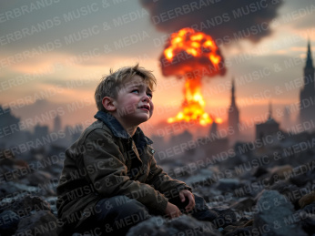 Stockfoto: Kind im Krieg