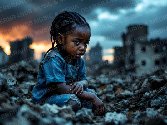 Stockfoto: Kind im Krieg