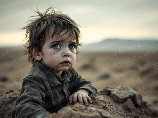 Stockfoto: Kind im Krieg