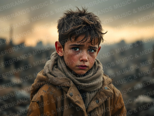 Stockfoto: Kind im Krieg