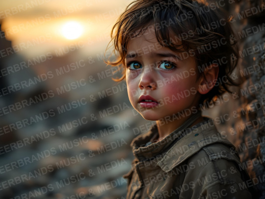 Stockfoto: Kind im Krieg