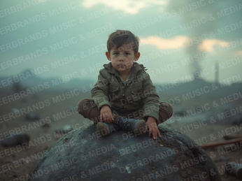 Stockfoto: Kind im Krieg