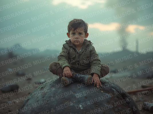 Stockfoto: Kind im Krieg