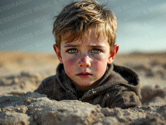 Stockfoto: Kind im Krieg